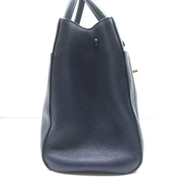 Chanel 17C Neo Executive Small Shopper Tote Navy Leather Shoulder Bag - Picture 3 of 12